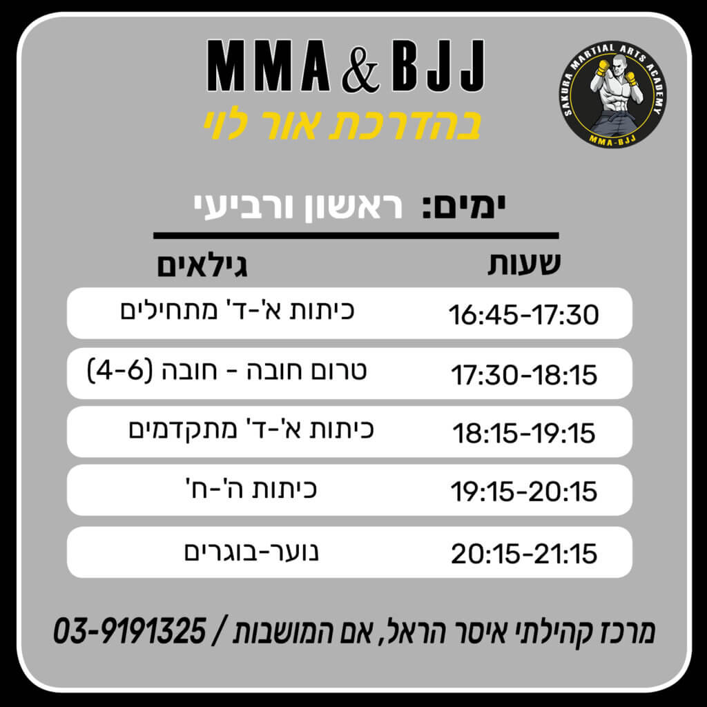 מערכת שעות 1- איסר הראל 23.8.22